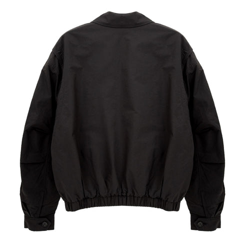 Amomento Padded Cotton Nylon Jumper Black AM24FWM04JP Degli Uberti
